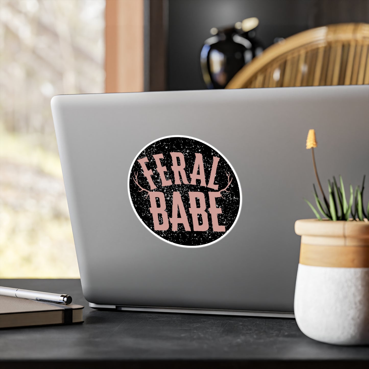 Feral babe Kiss-Cut Vinyl Decals ᚾ THE OFFBEAT RUNARS CO.