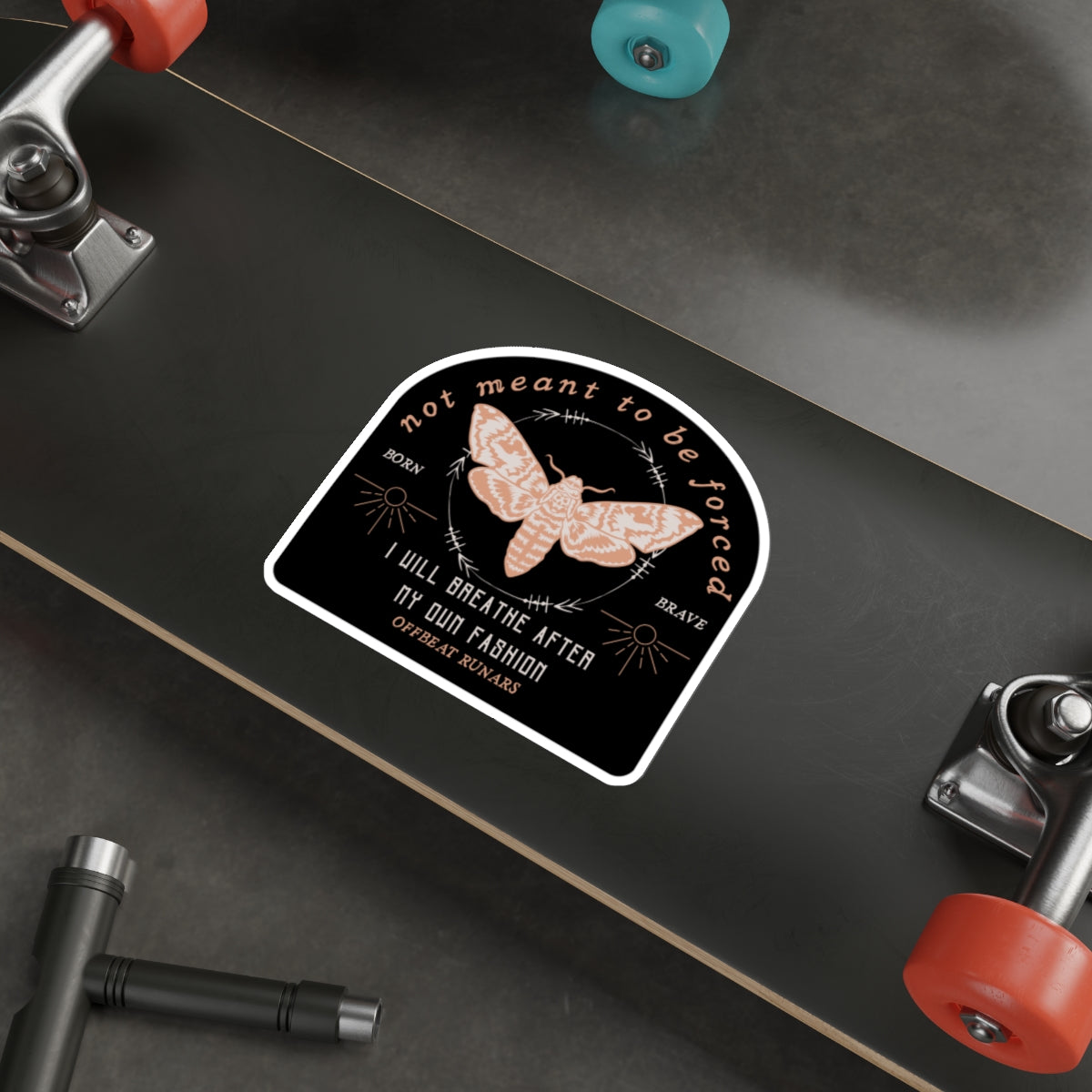 Pas destiné à être forcé Autocollants découpés