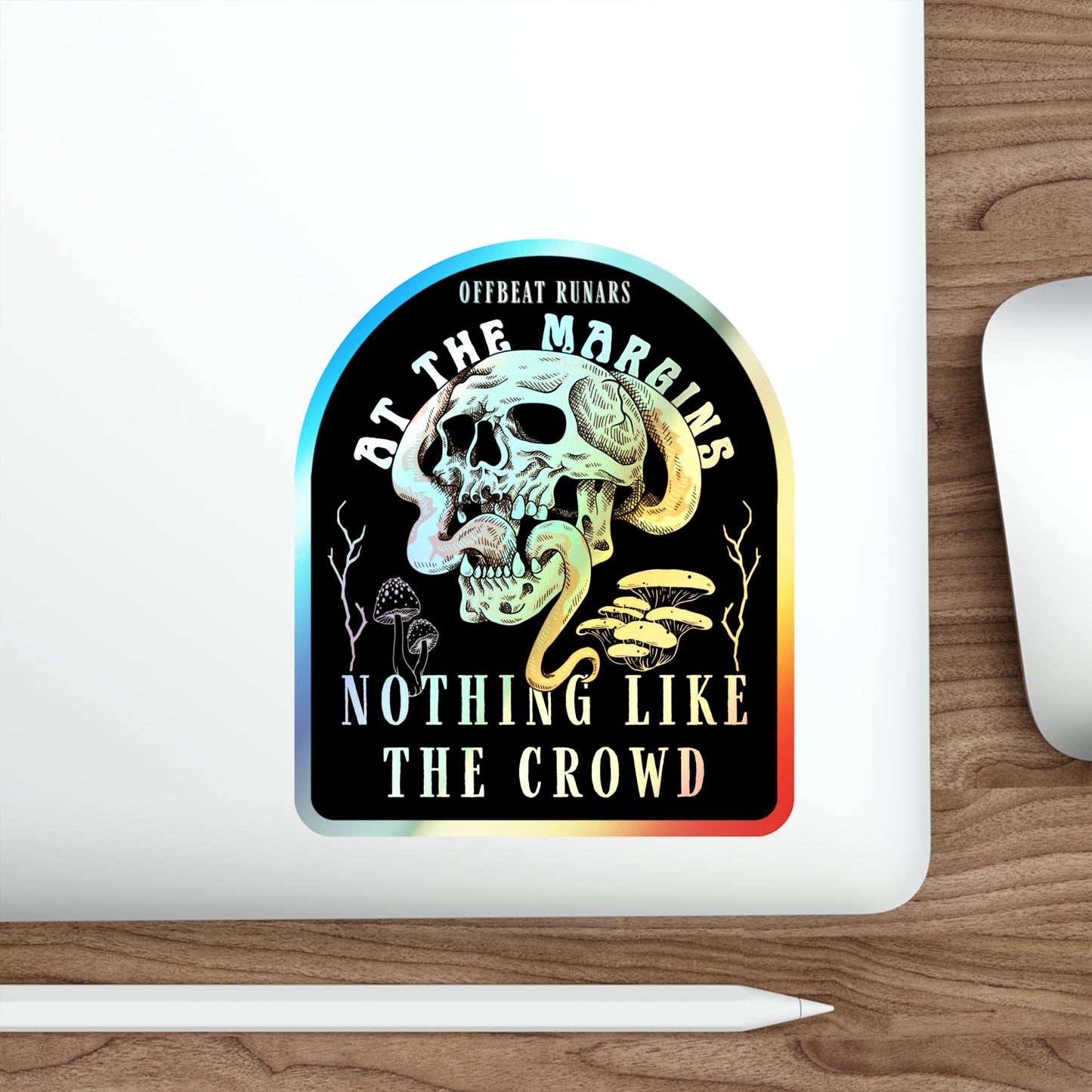 Nothing like the crowd Holographic Die-cut Stickers
