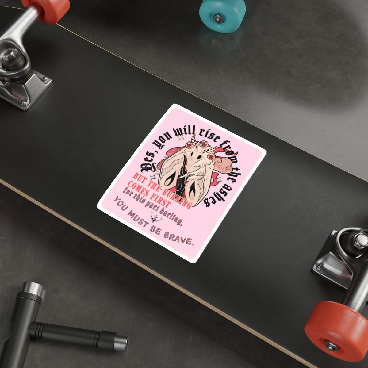 Sí, resucitarás de las cenizas Pegatinas troqueladas