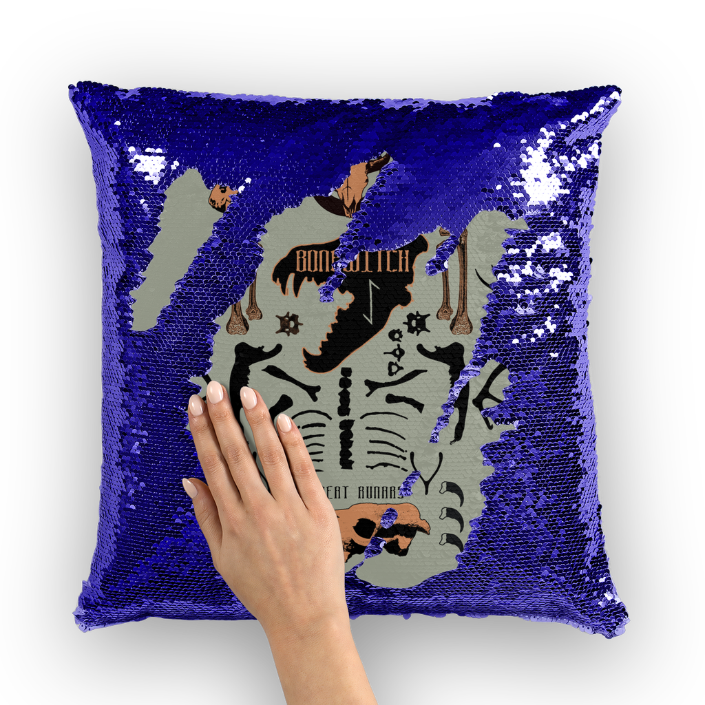 Bonewitch Sage Sequin Cushion Cover