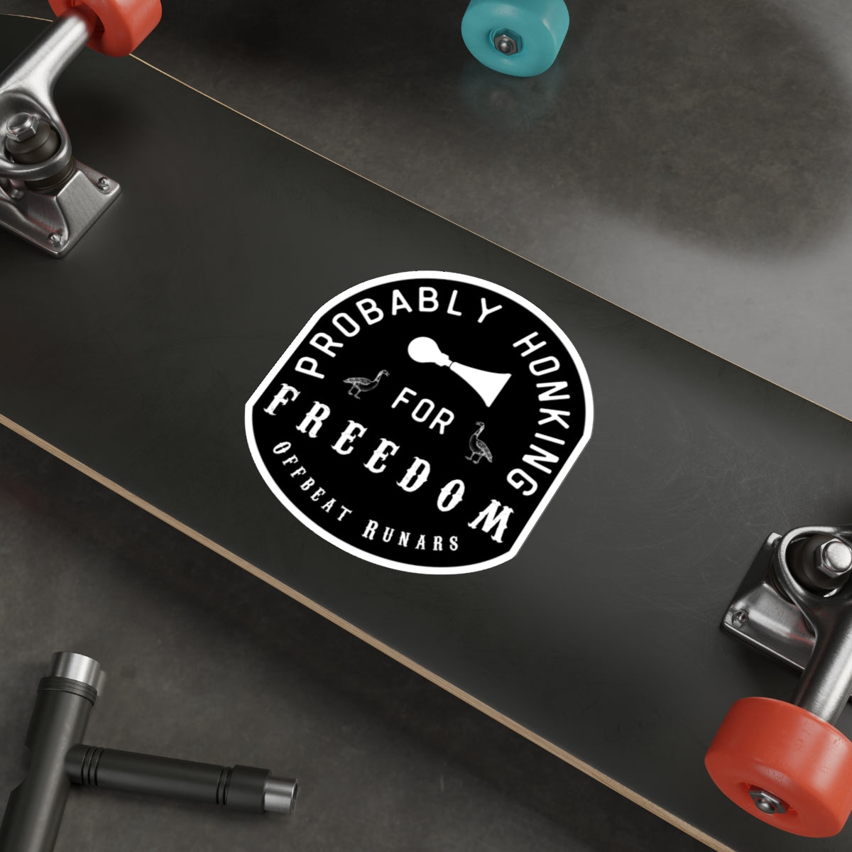 Autocollants découpés probablement klaxonnant pour la liberté