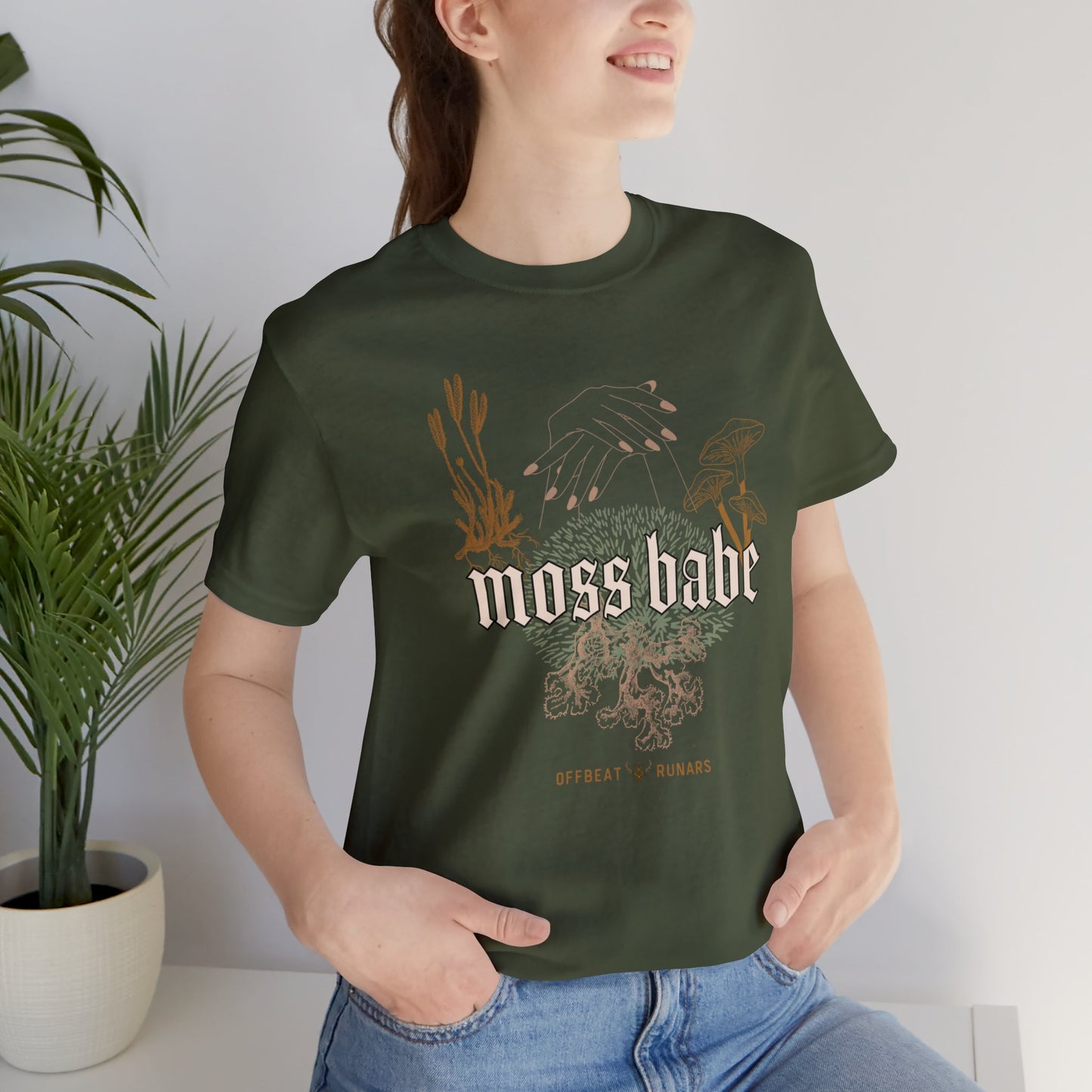 Moss babe ᚾ THE OFFBEAT RUNARS CO. ᚾ Camiseta de manga corta Unisex Jersey