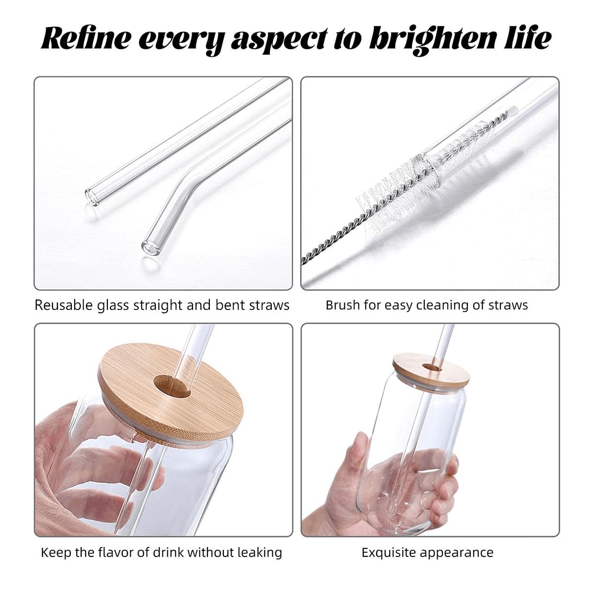 Connasse d'Automne Tumbler with Straw & Bamboo Lid (16oz)