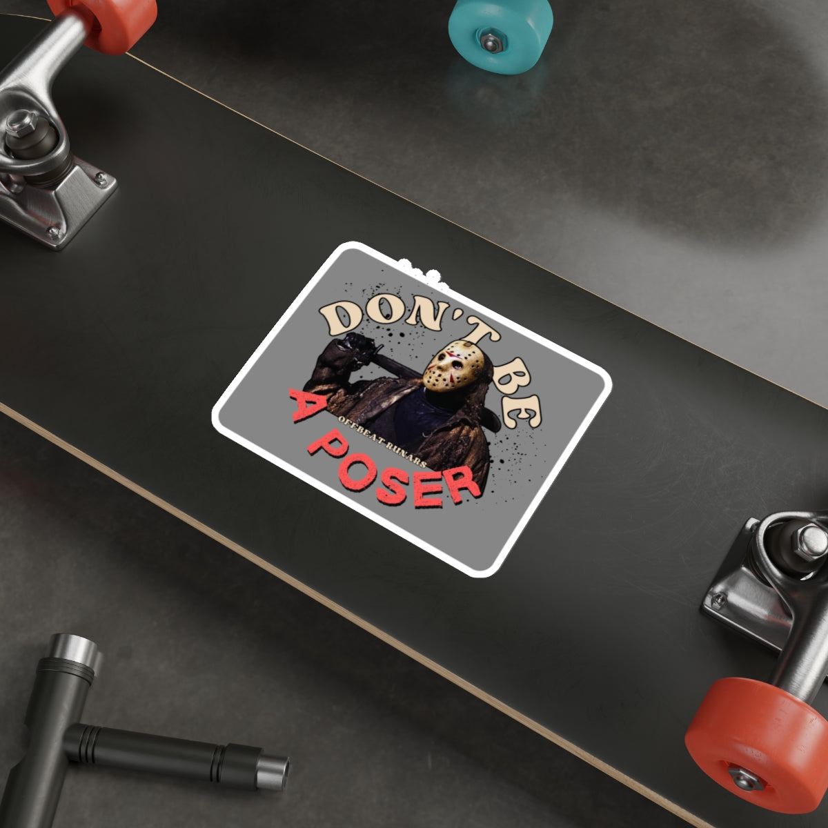 No seas un poser Pegatinas troqueladas