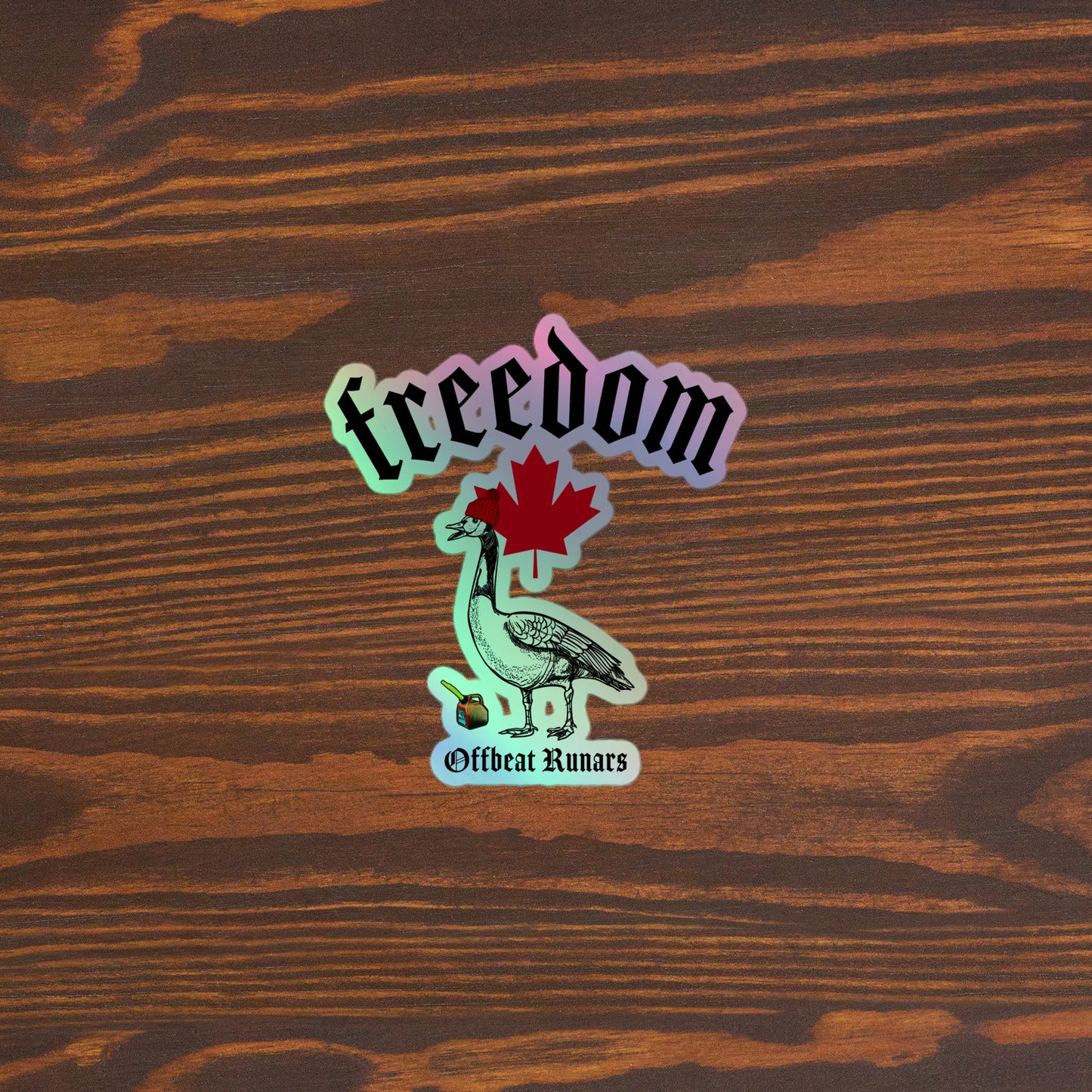 Freedom Holographic stickers