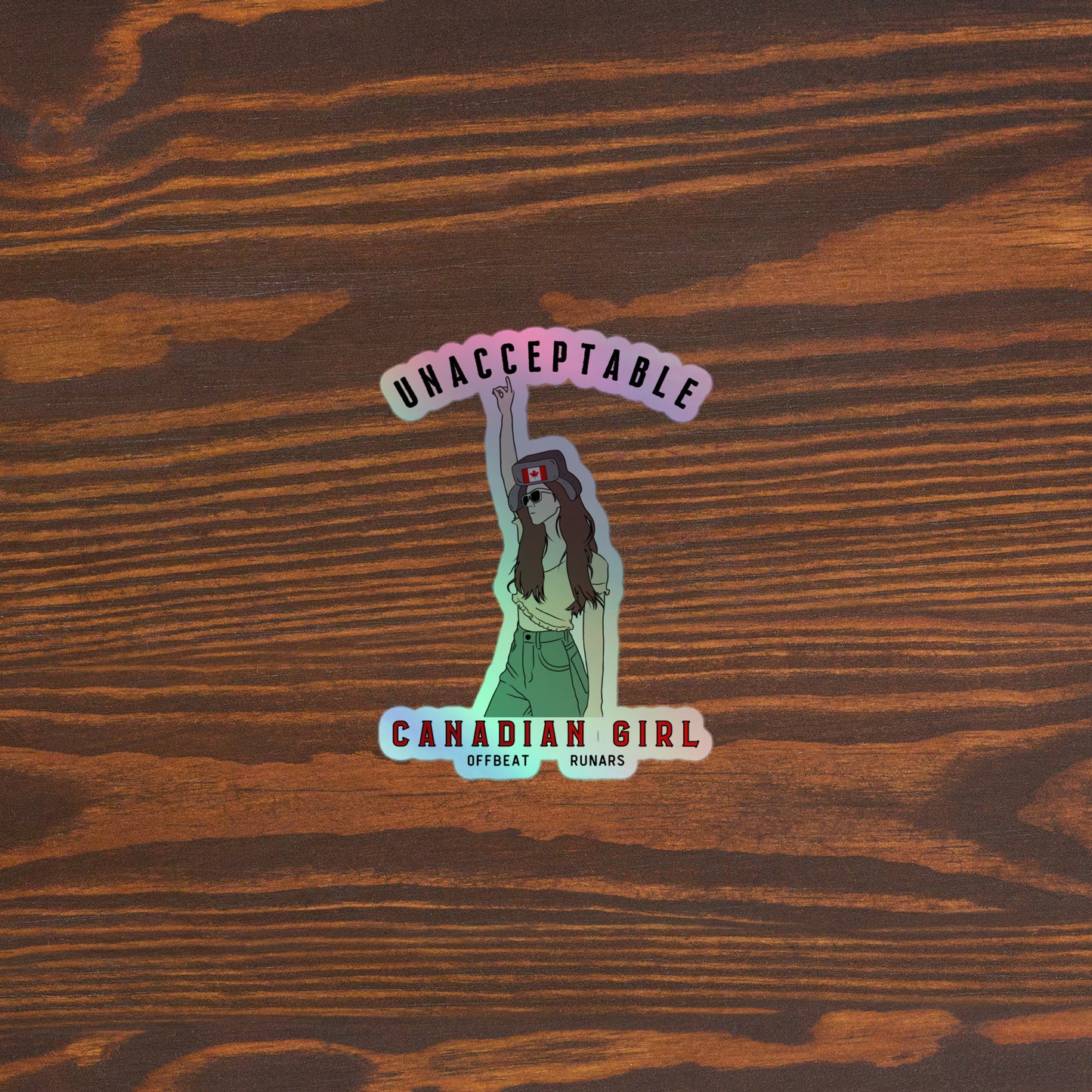 Autocollants holographiques inacceptables pour les filles canadiennes