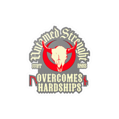 Untamed Strenght Overcomes Hardships Uruz Nauthiz Kiss-Cut Vinyl Decals ᚾ THE OFFBEAT RUNARS CO.