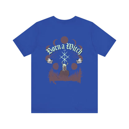 Born a witch ᚾ THE OFFBEAT RUNARS CO. Unisex Jersey Short Sleeve Tee