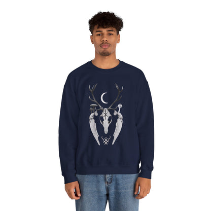 Hagalaz Wilderness ᚾ THE OFFBEAT RUNARS CO. Unisex Heavy Blend™ Crewneck Sweatshirt