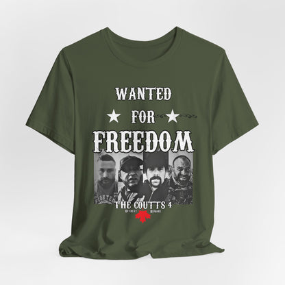 Wanted for freedom ᚾ THE OFFBEAT RUNARS CO. Unisex Jersey Short Sleeve Tee