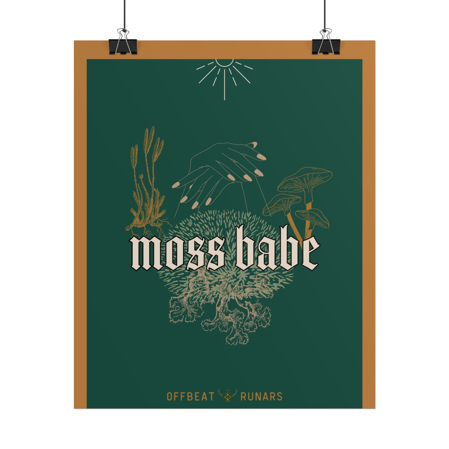 Moss babe Rolled Poster THE OFFBEAT RUNARS CO.