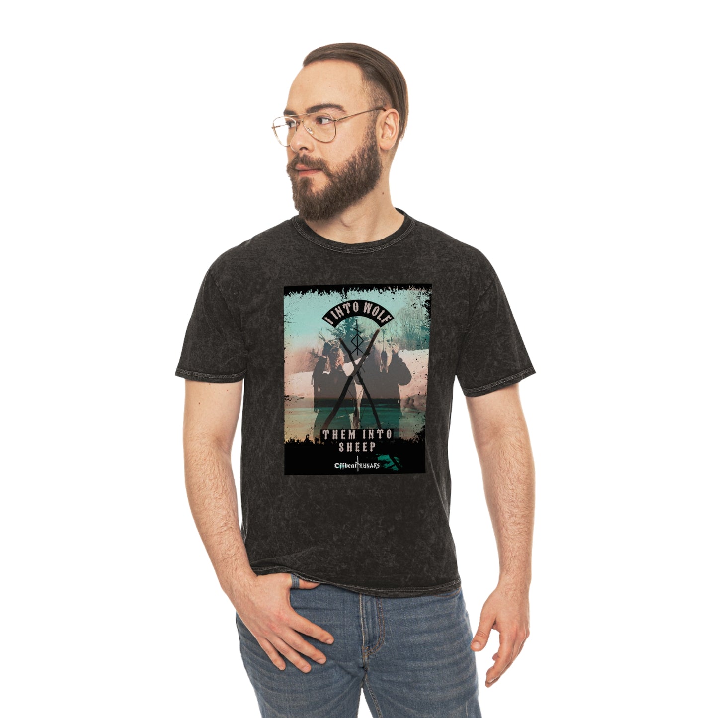 I into wolf Them into sheep Unisex Mineral Wash T-Shirt