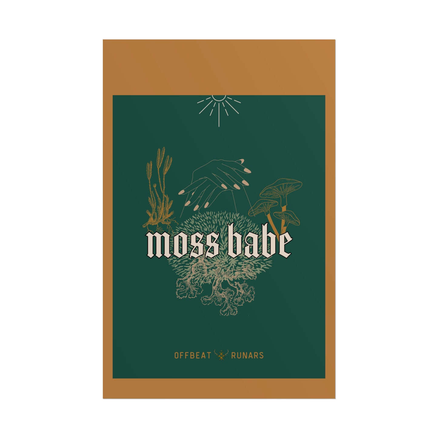 Moss babe Rolled Poster THE OFFBEAT RUNARS CO.