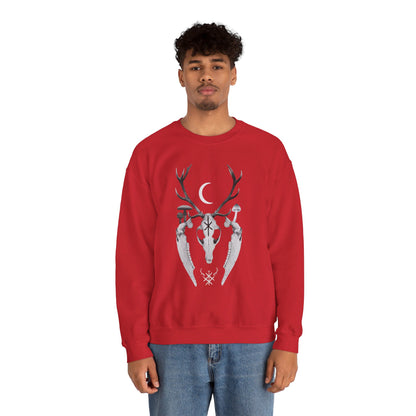 Hagalaz Wilderness ᚾ THE OFFBEAT RUNARS CO. Unisex Heavy Blend™ Crewneck Sweatshirt