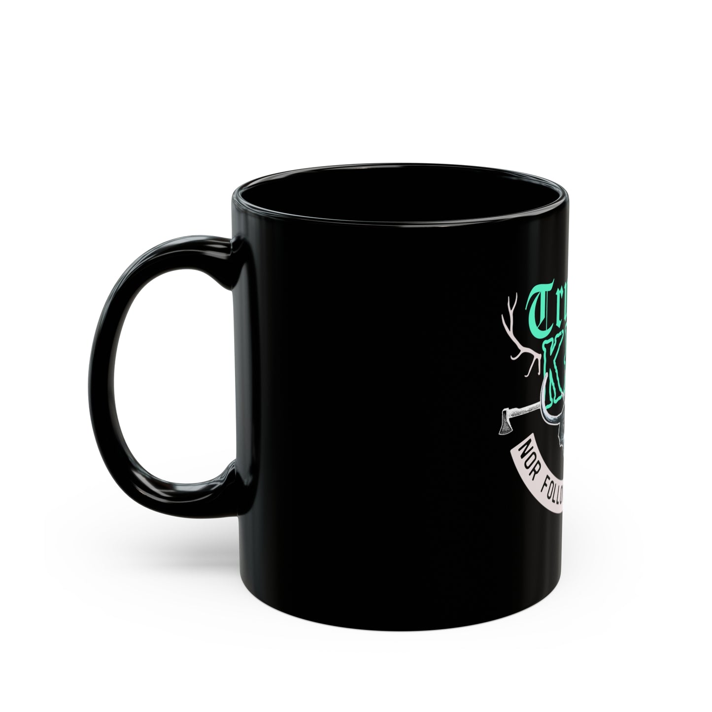 Trust No King Original Black Mug 11 oz ᚾ THE OFFBEAT RUNARS Co.