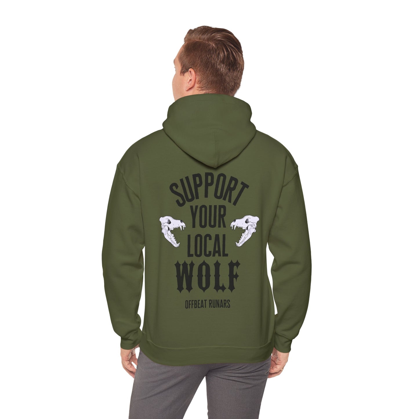 Support your local Wolf Unisex Heavy Blend™ Hooded Sweatshirt