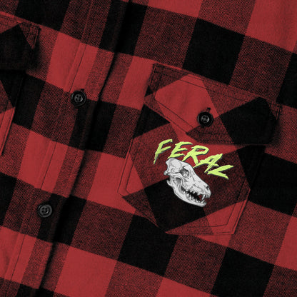 Feral Unisex Flannel Shirt