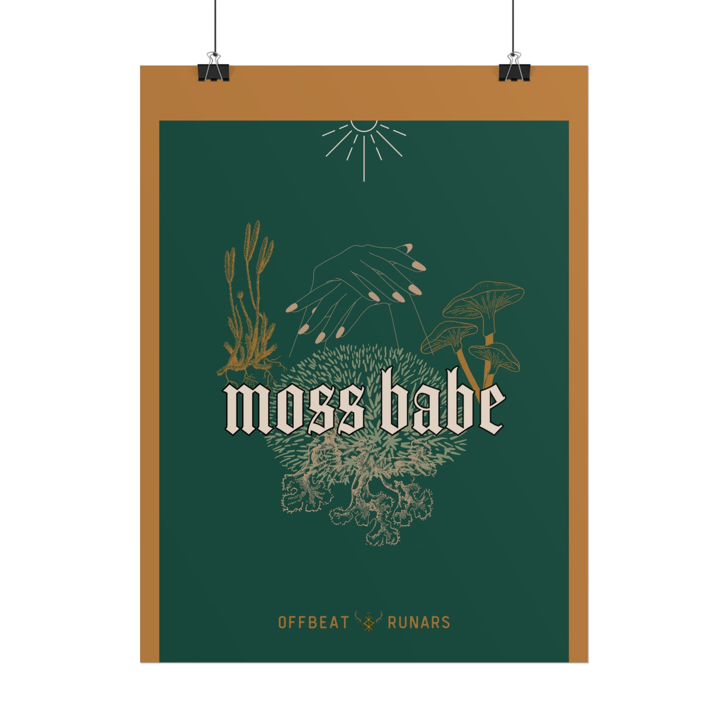 Moss babe Rolled Poster THE OFFBEAT RUNARS CO.