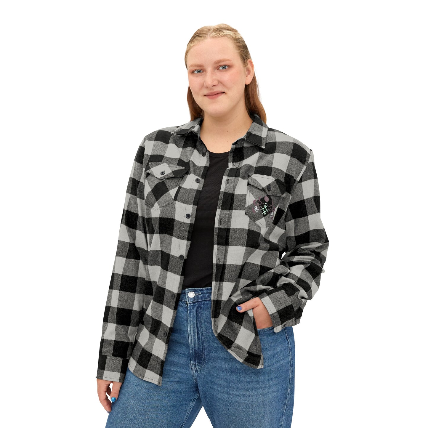 Born a witch Unisex Flannel Shirt