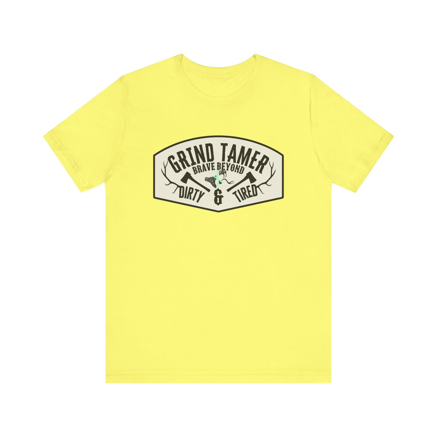 Grind tamer ᚾ THE OFFBEAT RUNARS CO. Unisex Jersey Short Sleeve Tee