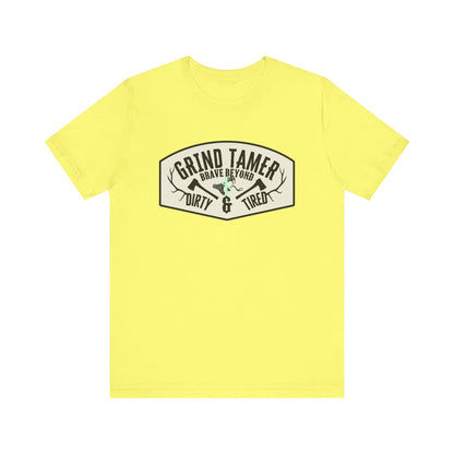 Grind tamer ᚾ THE OFFBEAT RUNARS CO. Unisex Jersey Short Sleeve Tee