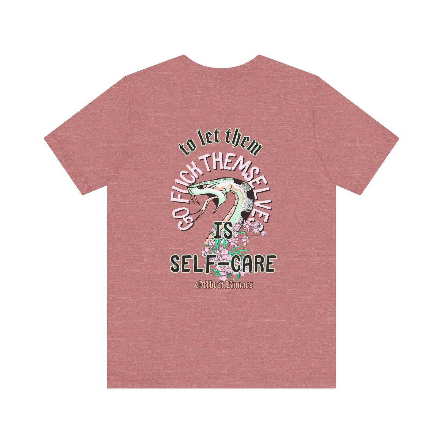 Self-Care ᚾ THE OFFBEAT RUNARS CO. Unisex Jersey Short Sleeve Tee