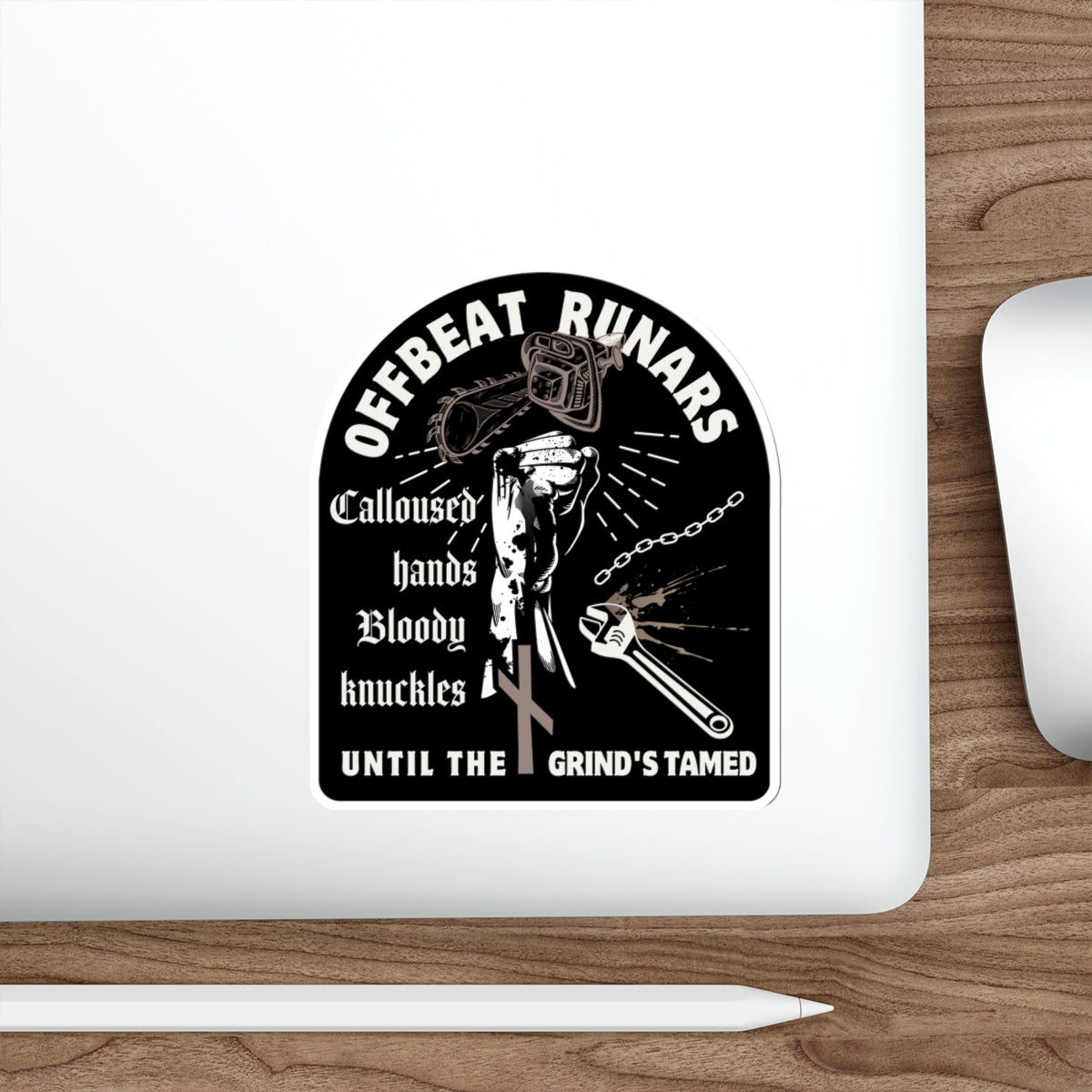 Calloused hands Bloody knuckles Die-Cut Stickers