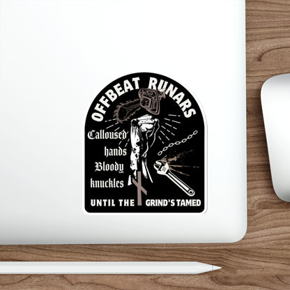 Calloused hands Bloody knuckles Die-Cut Stickers