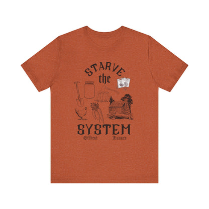 Starve the system ᚾ THE OFFBEAT RUNARS CO. Unisex Jersey Short Sleeve Tee