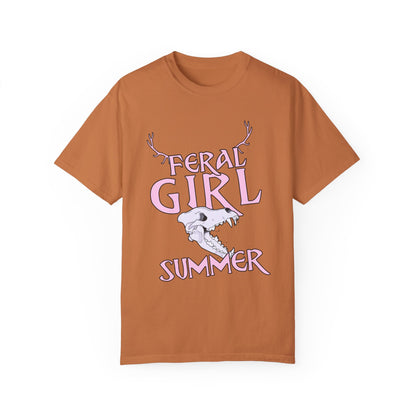 Feral Girl Summer THE OFFBEAT RUNARS CO. Unisex Garment-Dyed T-shirt