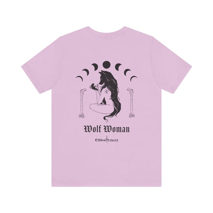 Wolf Woman ᚾ THE OFFBEAT RUNARS CO. Unisex Jersey Short Sleeve Tee