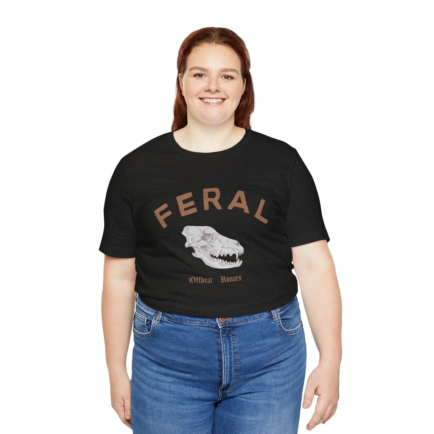 Stay feral ᚾ THE OFFBEAT RUNARS CO. Unisex Jersey Short Sleeve Tee