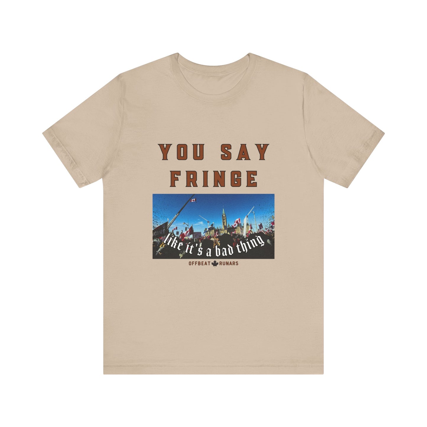 You say fringe ᚾ THE OFFBEAT RUNARS CO. Unisex Jersey Short Sleeve Tee