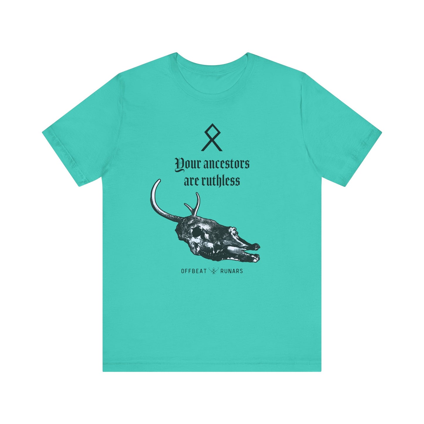 Vos ancêtres sont impitoyables ᚾ THE OFFBEAT RUNARS CO. Unisex Jersey Short Sleeve Tee