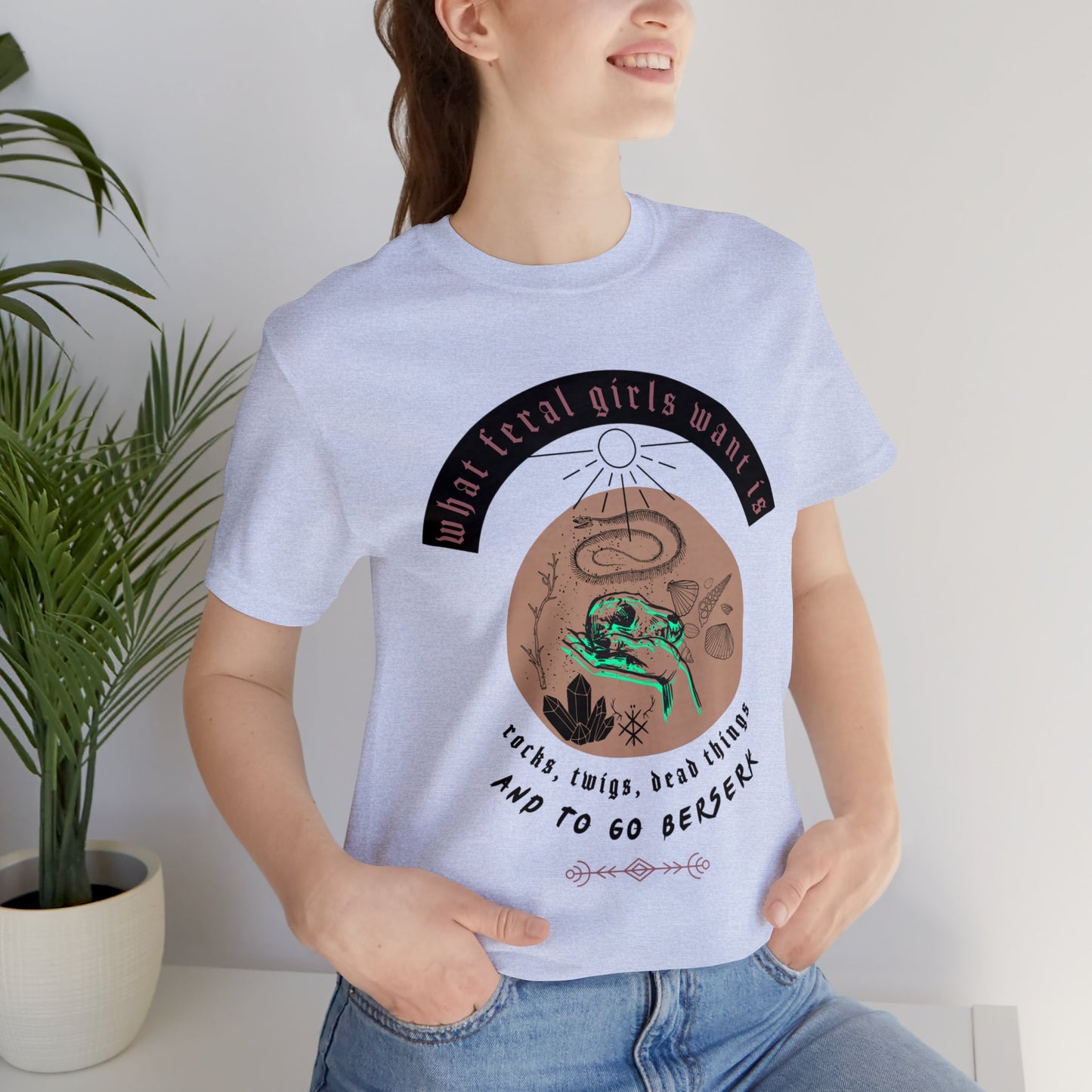 What feral girls want ᚾ THE OFFBEAT RUNARS Unisex Jersey Short Sleeve Tee