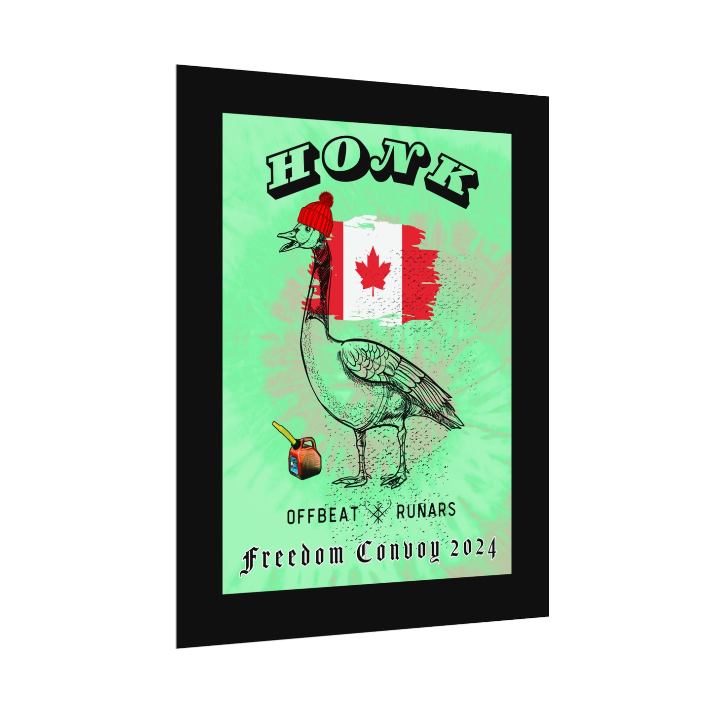 Affiche HONK Canadian Goose ᚾ THE OFFBEAT RUNARS CO.