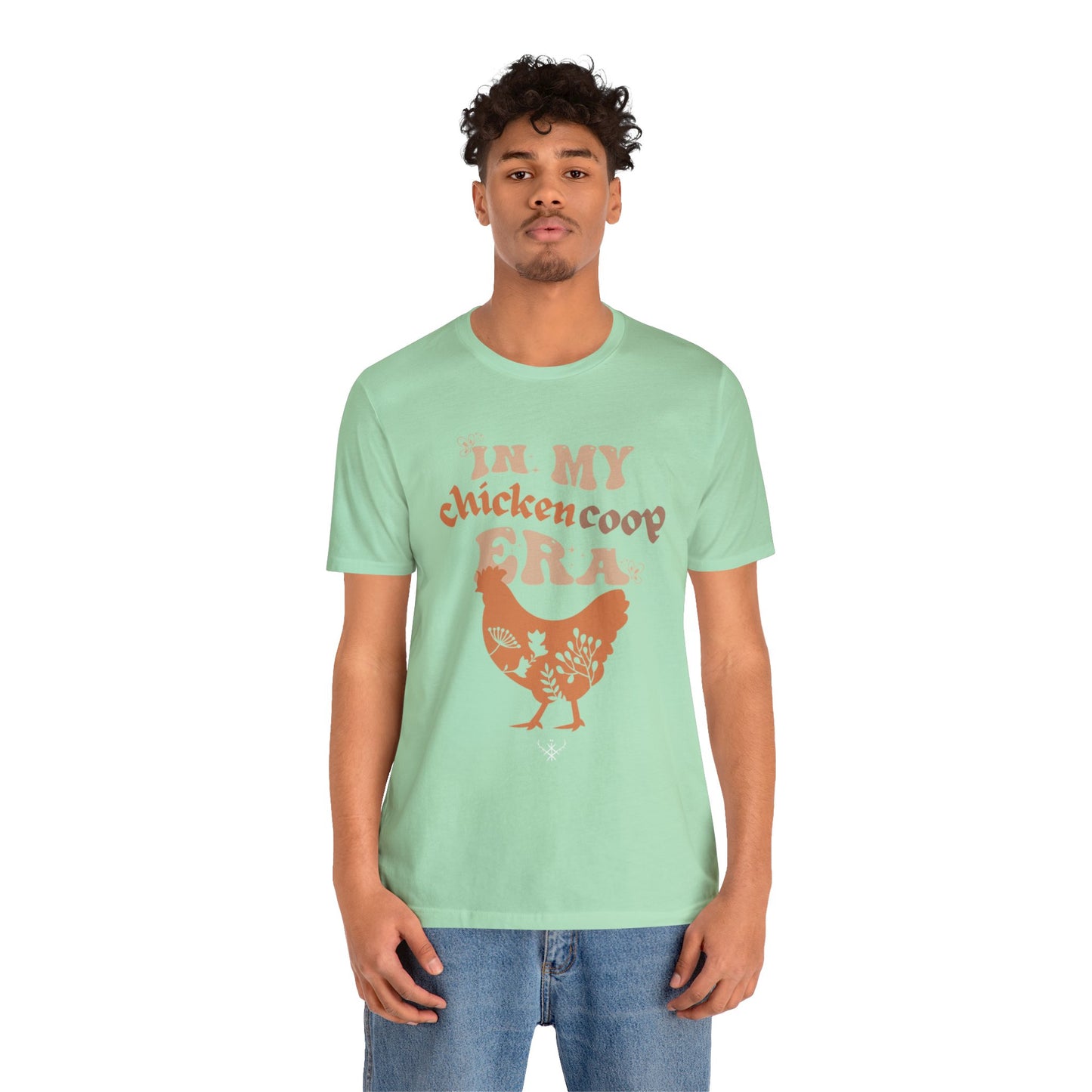 In my chicken coop era ᚾ THE OFFBEAT RUNARS CO. Unisex Jersey Short Sleeve Tee