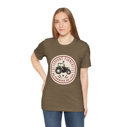 Support our farmers vintage ᚾ THE OFFBEAT RUNARS CO. Unisex Jersey Short Sleeve Tee