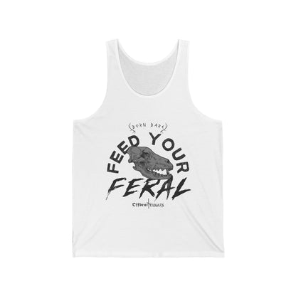 Feed your feral Unisex Jersey Tank