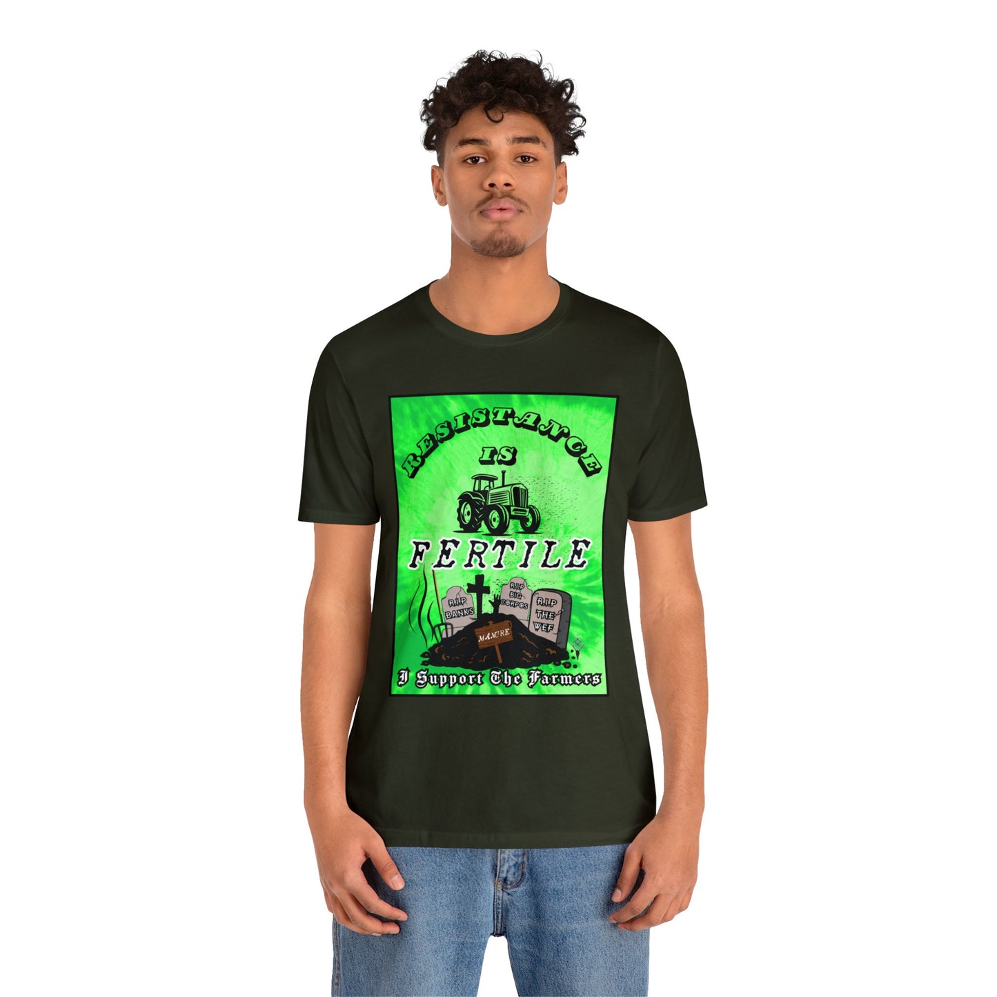 La resistencia es fértil ᚾ Apoyo a los agricultores ᚾ THE OFFBEAT RUNARS CO. ᚾ Camiseta de manga corta Unisex Jersey