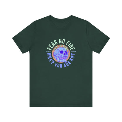 Fear no fire ᚾ THE OFFBEAT RUNARS CO. Unisex Jersey Short Sleeve Tee