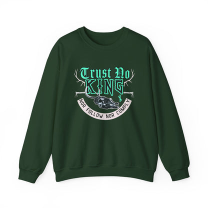 Trust No King Original ᚾ THE OFFBEAT RUNARS CO. Unisex Heavy Blend™ Crewneck Sweatshirt