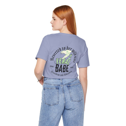 Feral babe ᚾ THE OFFBEAT RUNARS CO. Unisex Jersey Short Sleeve Tee