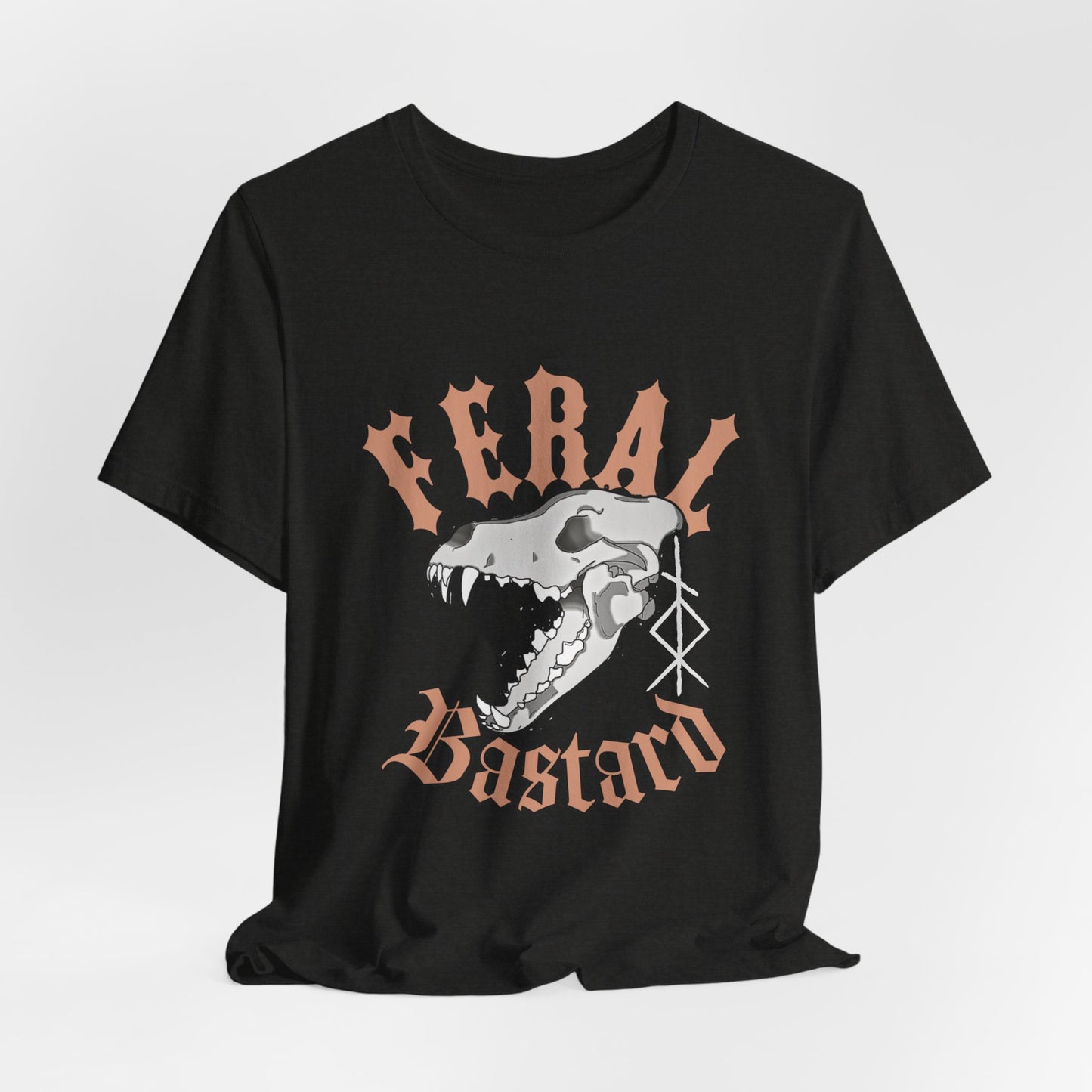 Feral bastard ᚾ THE OFFBEAT RUNARS Unisex Jersey Short Sleeve Tee