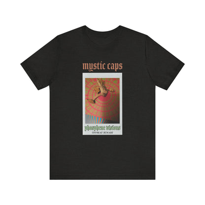 Mystic caps, phosphene visions ᚾ THE OFFBEAT RUNARS CO. Unisex Jersey Short Sleeve Tee