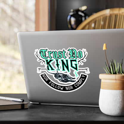 Trust No King Original Kiss-Cut Vinyl Decals ᚾ THE OFFBEAT RUNARS CO.