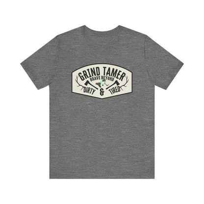 Grind tamer ᚾ THE OFFBEAT RUNARS CO. Unisex Jersey Short Sleeve Tee