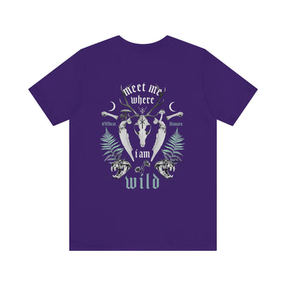 Meet me where I am wild ᚾ THE OFFBEAT RUNARS CO. Unisex Jersey Short Sleeve Tee