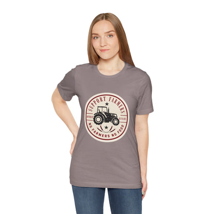 Support our farmers vintage ᚾ THE OFFBEAT RUNARS CO. Unisex Jersey Short Sleeve Tee